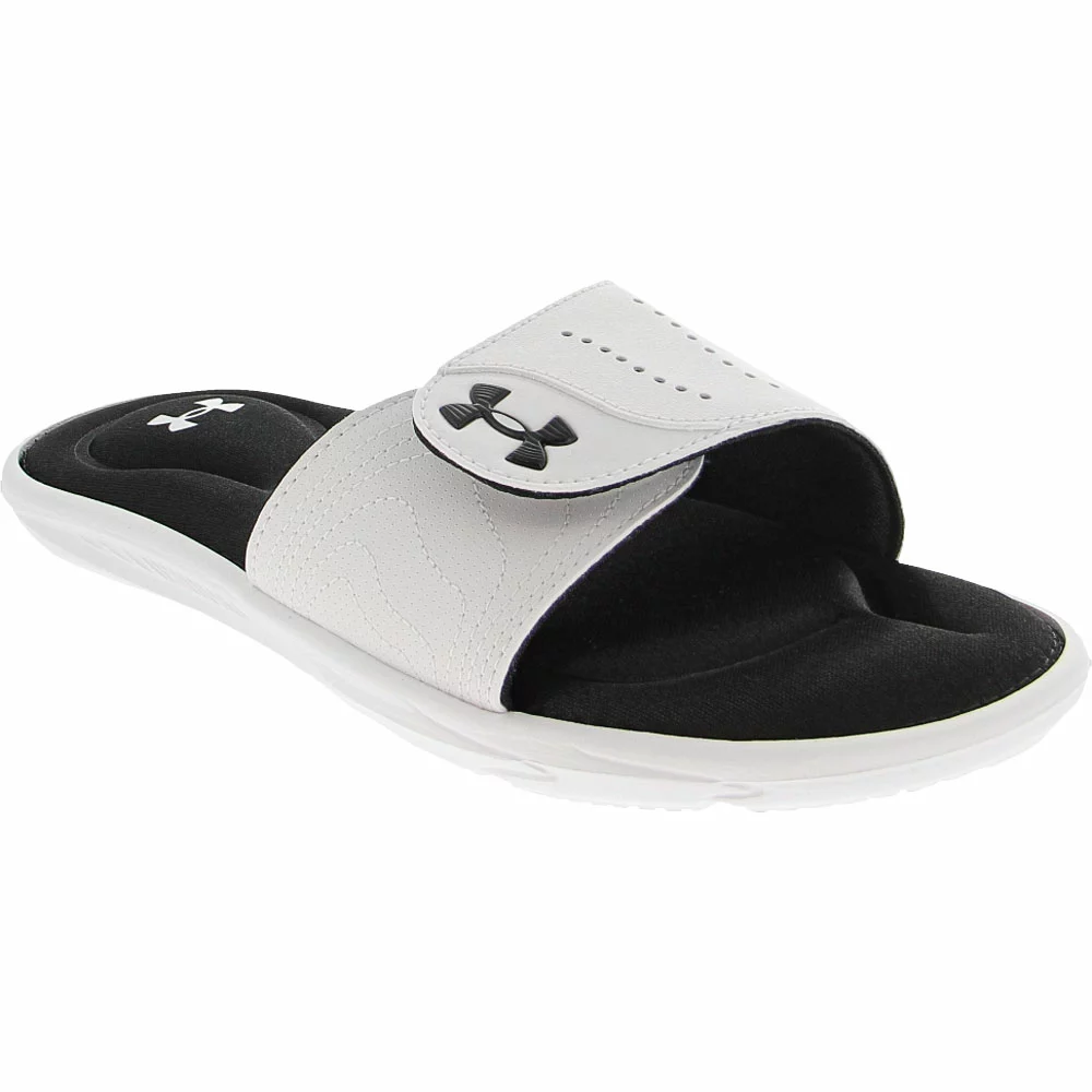 Under Armour Ignite 9 Sl Slide Sandals - Womens Grey Black 2 Under Armour Ignite 9 Sl Slide Sandals - Womens Grey Black - Image 2