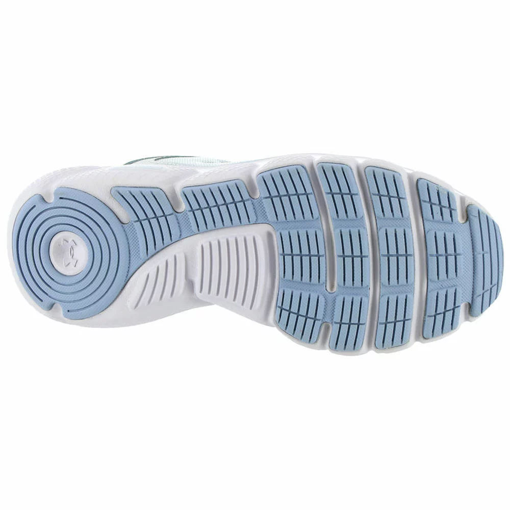 Under Armour Charged Assert 9 Running Shoes - Womens Grey White Blue 4 Under Armour Charged Assert 9 Running Shoes - Womens Grey White Blue - Image 4