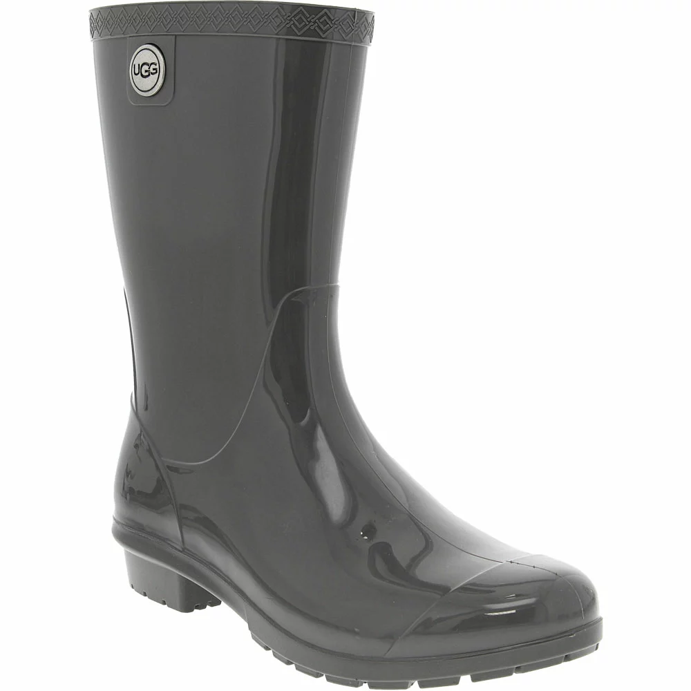 UGG Boots UGG Sienna Rubber Boots - Womens Charcoal 2 UGG Boots UGG Sienna Rubber Boots - Womens Charcoal - Image 2
