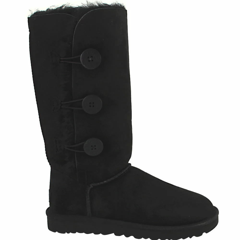 UGG Boots UGG Bailey Button Trip2 Winter Boots - Womens Black 1 UGG Boots UGG Bailey Button Trip2 Winter Boots - Womens Black