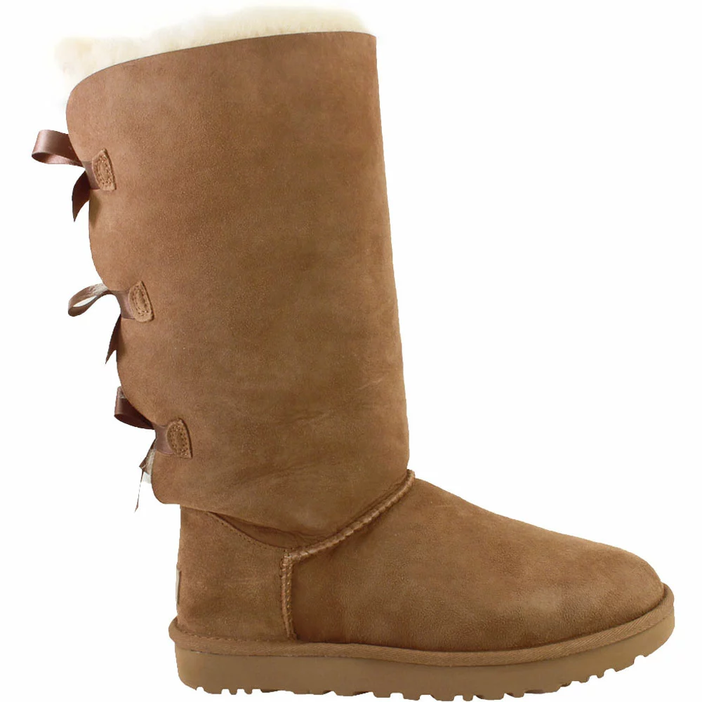 UGG Boots UGG Bailey Bow Tall 2 Winter Boots - Womens Chestnut 1 UGG Boots UGG Bailey Bow Tall 2 Winter Boots - Womens Chestnut