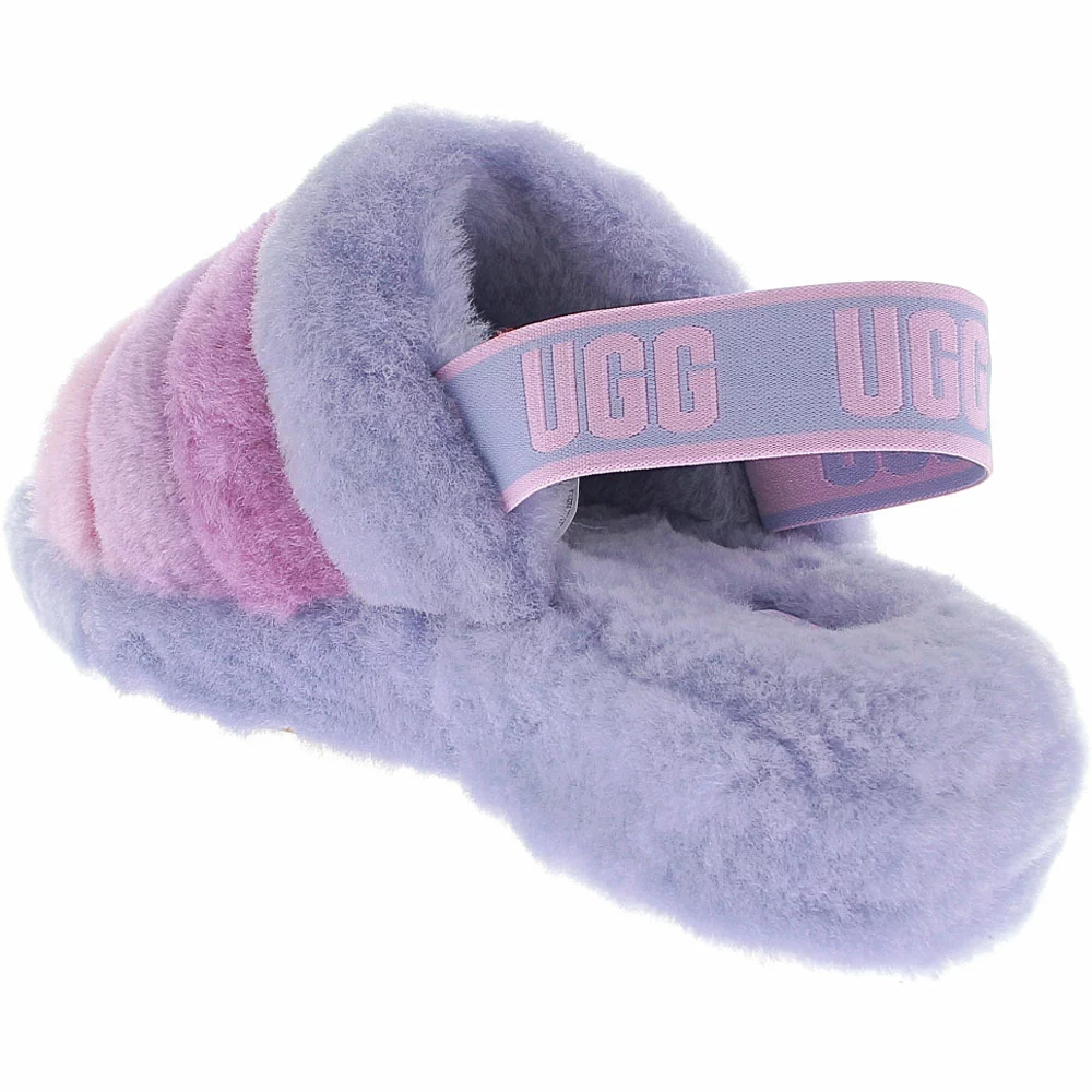 UGG Boots UGG Fluff Yeah Slide Slippers - Womens Cornflower Multi 3 UGG Boots UGG Fluff Yeah Slide Slippers - Womens Cornflower Multi - Image 3