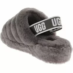 UGG Boots UGG Fluff Yeah Slide Slippers - Womens Charcoal 6 UGG Boots UGG Fluff Yeah Slide Slippers - Womens Charcoal -Rogan‘s Shoes shop UG 1095119 CHA3