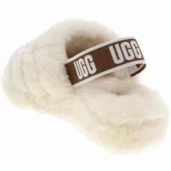 UGG Boots UGG Fluff Yeah Slide Slippers - Womens Natural -Rogan‘s Shoes shop UG 1095119 NAT3