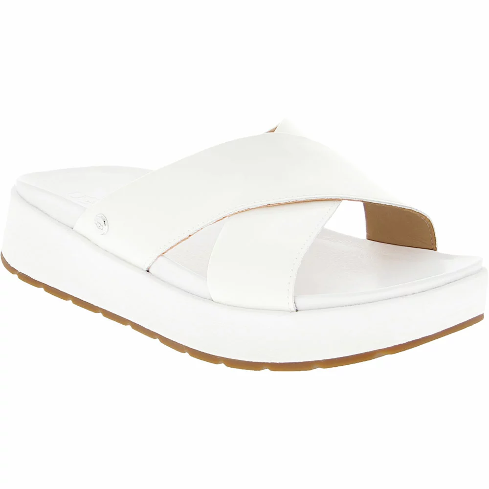 UGG Boots UGG Emily Sandals - Womens White 2 UGG Boots UGG Emily Sandals - Womens White - Image 2