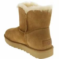 UGG Boots UGG Bailey Zip Mini Winter Boots - Womens Chestnut 6 UGG Boots UGG Bailey Zip Mini Winter Boots - Womens Chestnut -Rogan‘s Shoes shop UG 1112481 CHE3