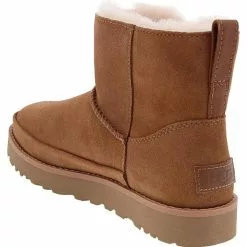 UGG Boots UGG Classic Zip Mini Winter Boots - Womens Chestnut -Rogan‘s Shoes shop UG 1113590 CHE3