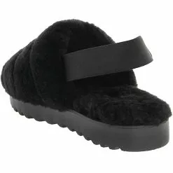 UGG Boots UGG Super Fluff Slipper Slippers - Womens Black -Rogan‘s Shoes shop UG 1121751 BLK3