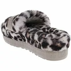 UGG Boots UGG Fluffita Panther Print Slippers - Womens Stormy Grey -Rogan‘s Shoes shop UG 1122556 GRY3