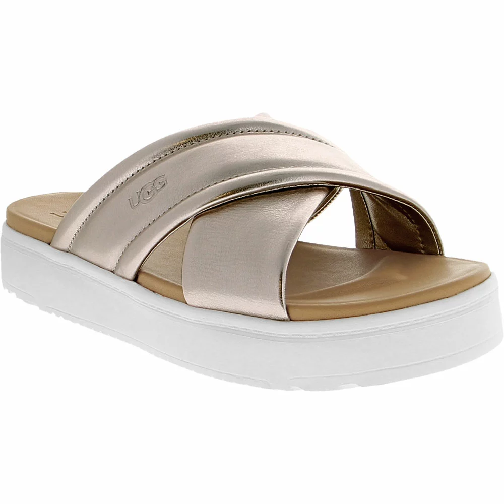 UGG Boots UGG Zayne Crossband Sandals - Womens Gold 2 UGG Boots UGG Zayne Crossband Sandals - Womens Gold - Image 2