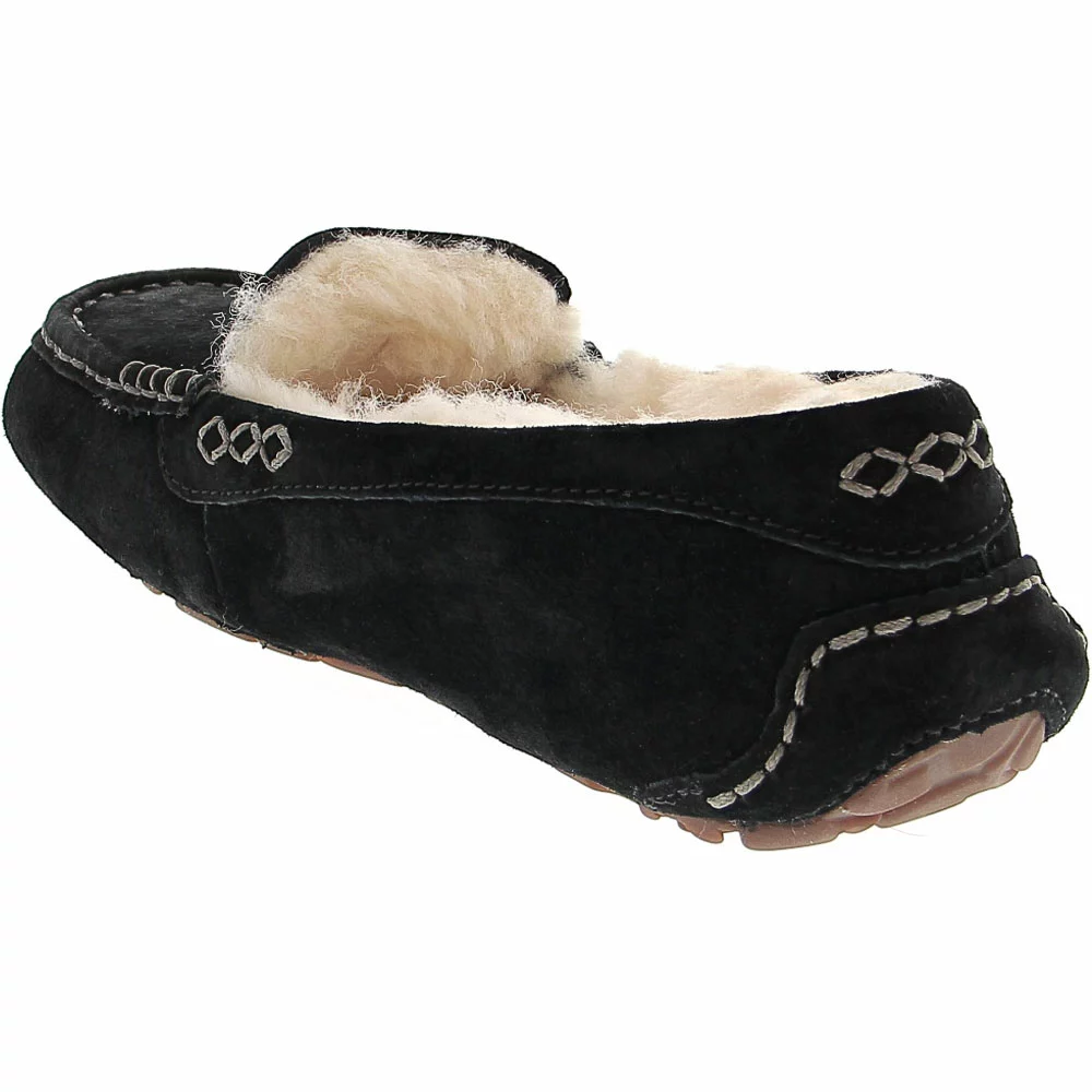 UGG Boots UGG Australia Ansley Sheepskin Moccasin Slippers - Womens Black 3 UGG Boots UGG Australia Ansley Sheepskin Moccasin Slippers - Womens Black - Image 3