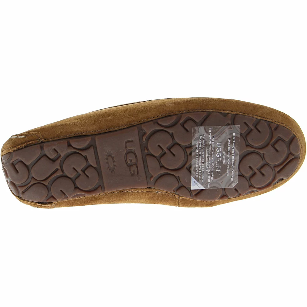 UGG Boots UGG Australia Ansley Sheepskin Moccasin Slippers - Womens Chestnut Brown 4 UGG Boots UGG Australia Ansley Sheepskin Moccasin Slippers - Womens Chestnut Brown - Image 4