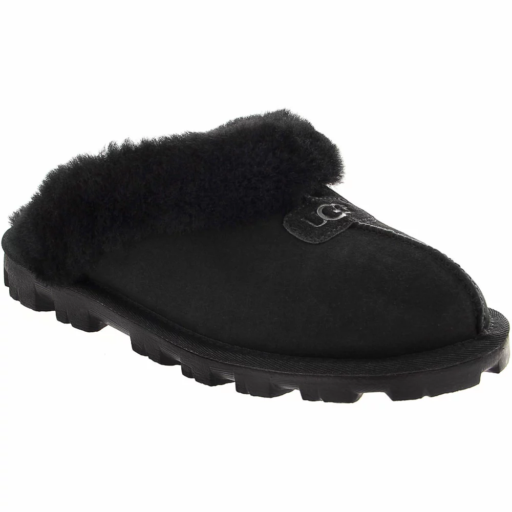 UGG Boots UGG Coquette Sheepskin 5125 Slippers - Womens Black 2 UGG Boots UGG Coquette Sheepskin 5125 Slippers - Womens Black - Image 2
