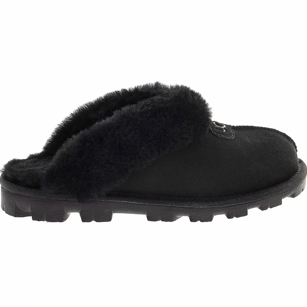 UGG Boots UGG Coquette Sheepskin 5125 Slippers - Womens Black 1 UGG Boots UGG Coquette Sheepskin 5125 Slippers - Womens Black