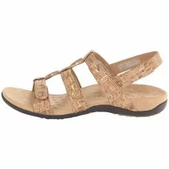 Vionic Rest Amber Sandals - Womens Gold Cork -Rogan‘s Shoes shop VI 10000430 GLD3