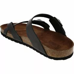 White Mountain Gracie Sandals - Womens Black -Rogan‘s Shoes shop WM W26765 BLK3