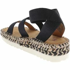 White Mountain Kolton Sandals - Womens Black -Rogan‘s Shoes shop WM W30869 BLK3