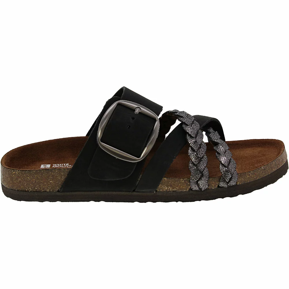 White Mountain Healing Sandals - Womens Black Pewter Multi 1 White Mountain Healing Sandals - Womens Black Pewter Multi