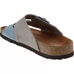 White Mountain Hippy Sandals - Womens Dusty Teal Light Grey -Rogan‘s Shoes shop WM W33009 BLU3