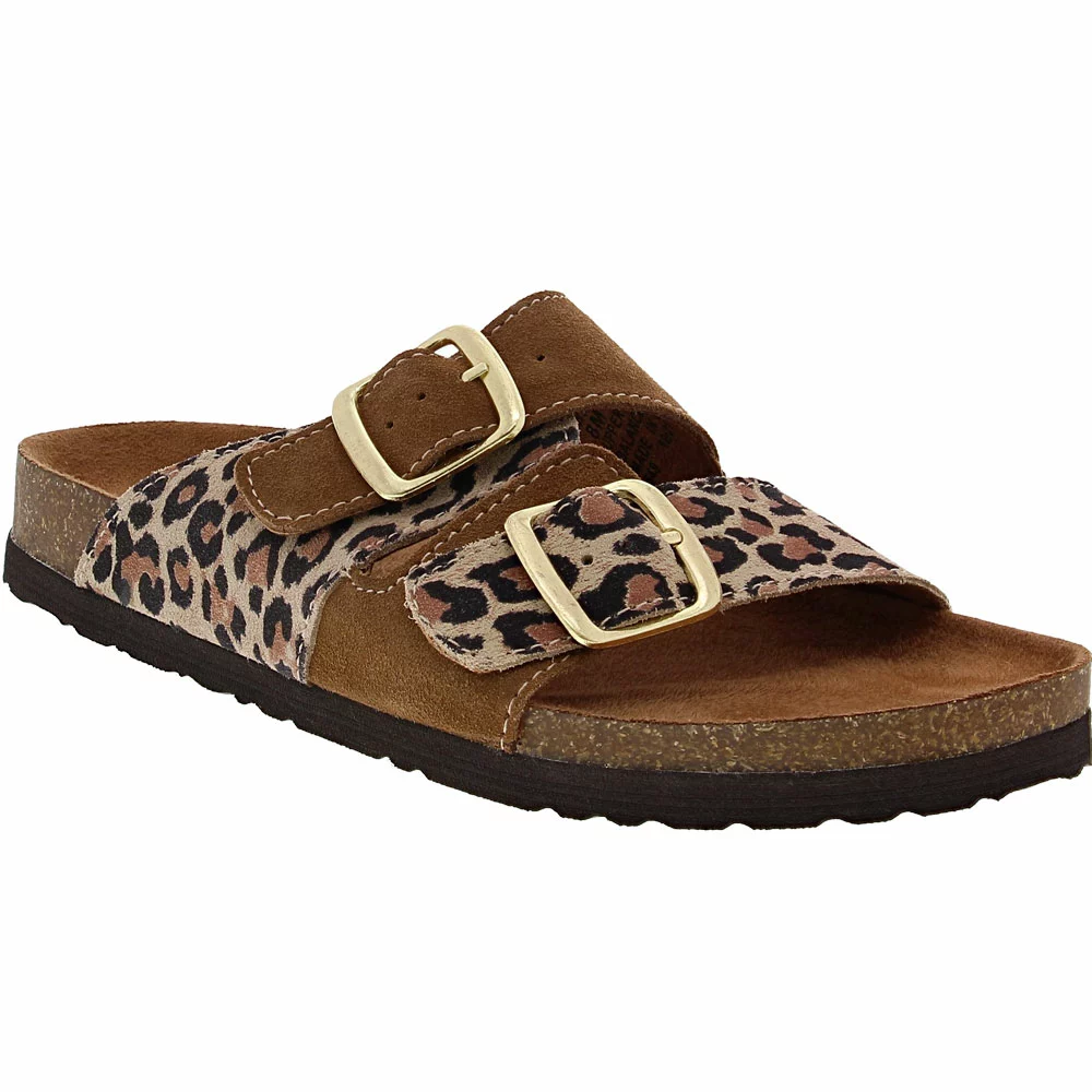 White Mountain Hippy Sandals - Womens Leopard New Chestnut 2 White Mountain Hippy Sandals - Womens Leopard New Chestnut - Image 2