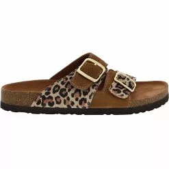 White Mountain Hippy Sandals - Womens Leopard New Chestnut