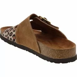 White Mountain Hippy Sandals - Womens Leopard New Chestnut 6 White Mountain Hippy Sandals - Womens Leopard New Chestnut -Rogan‘s Shoes shop WM W33009 TAN3