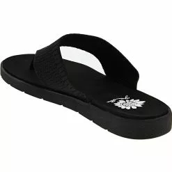Yellow Box Feronia Flip Flops - Womens Black -Rogan‘s Shoes shop YB FERONIA BLK3